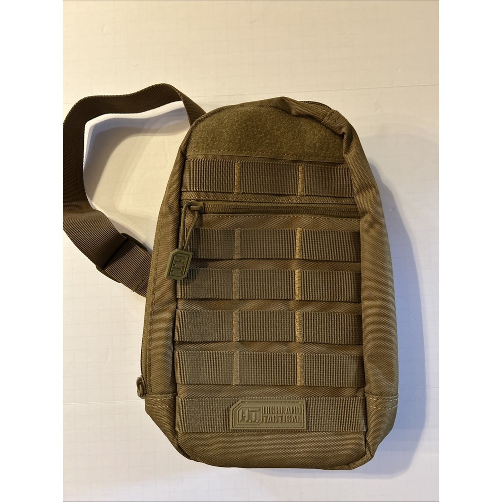 Highland Tactical Sling Backpack Olive Green Khaki Compact NWOT